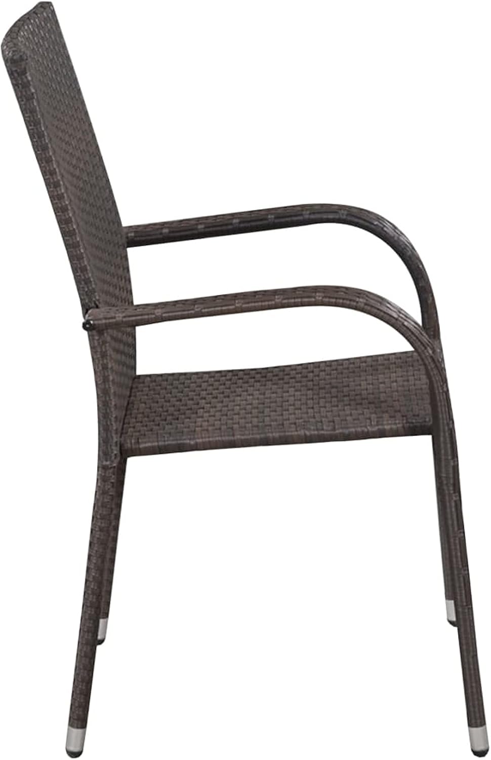 Eetkamerset voor de tuin, 3-delig, bruin, eetkamerset, eetkamer voor buiten, tuinmeubelen - QUORE