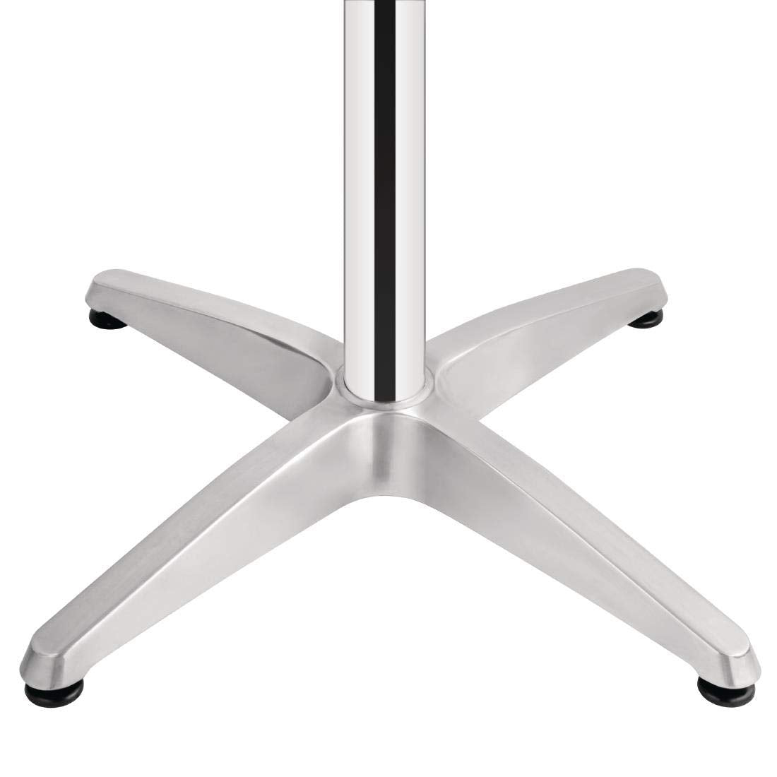 Bolero Hoge Tafel 60cm - Roestvrijstalen Weerbestendige Ronde Bar Bistro Pub Tafel Terras Tuinmeubilair voor Binnen & Buiten U502