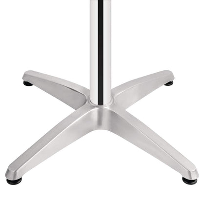 Bolero Hoge Tafel 60cm - Roestvrijstalen Weerbestendige Ronde Bar Bistro Pub Tafel Terras Tuinmeubilair voor Binnen & Buiten U502