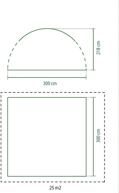 Coleman Event Shelter Pro M, paviljoen voor camping, tuin of festivals, stabiele stalen stangen, constructie van 3 x 3 m, hoge uv-bescherming 50+