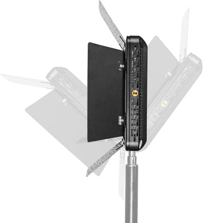 LED-vlaklampen – LED panelen – Daglichtlampen – Fotolampen – Videolampen – Tweedelige Set Met Statieven En Accu's – 5.600 K Daglicht – 504 LEDs Per Lamp