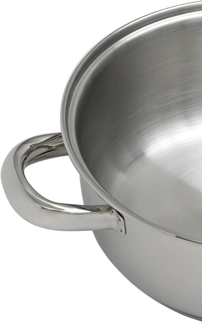 Stoompan 1 Mand – Stoomkoker – Stoomkookpan – Stoommand – Stoomset – 18/10 Roestvrij Staal – Geschikt Voor Alle Warmtebronnen Incl. Inductie
