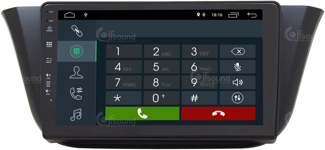 Autoradio – Auto Radio – Multimedia Radio – Inbouw Radio – 1-DIN Autoradio – 9 Inch Touchscreen – Android 4-Core Processor – Apple CarPlay & Android Auto Compatible