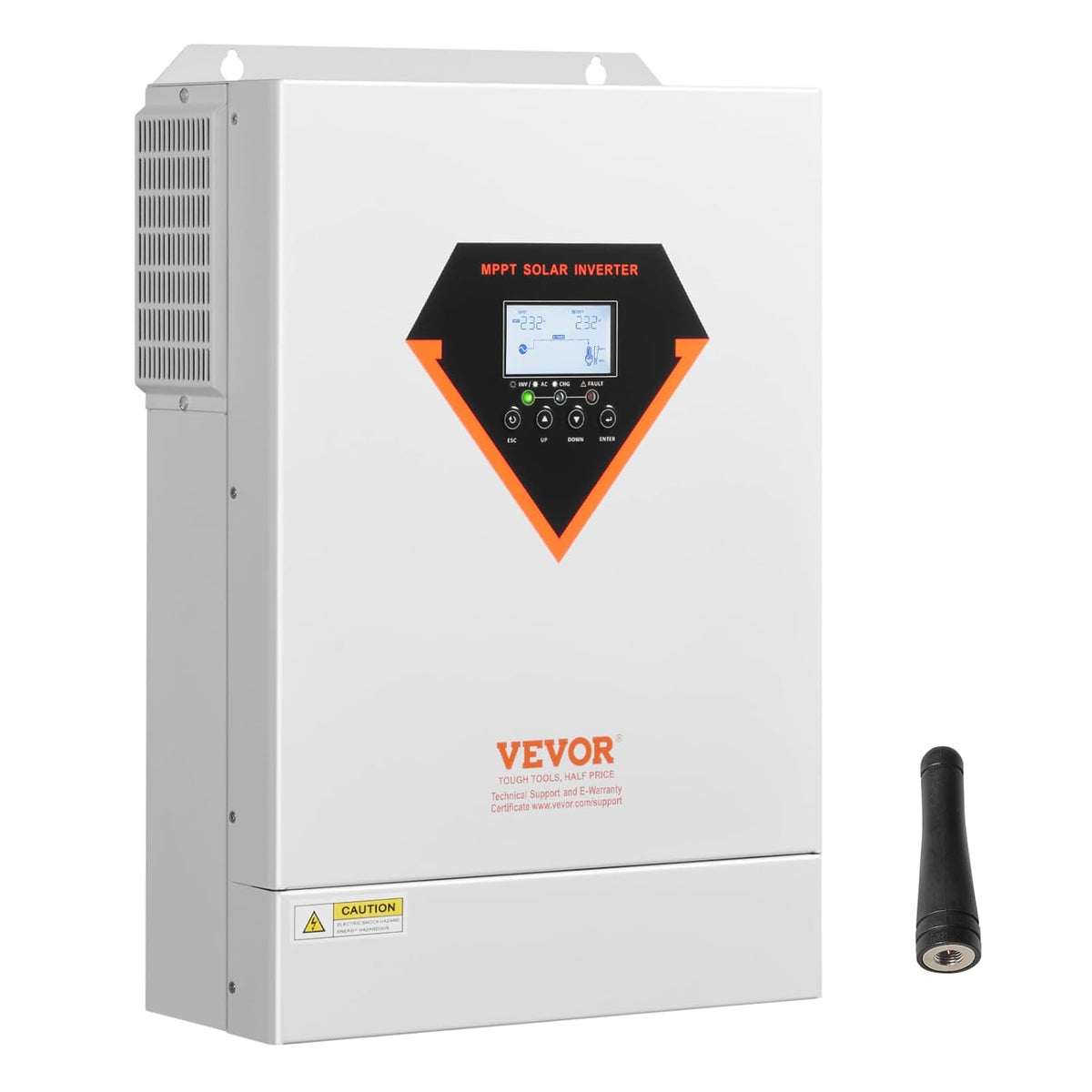 Hybride Omvormer Op Zonne-Energie – Zonne-Omvormer – Omvormerlader – MPPT Laadregelaar – Off-Grid Omvormer – 6 kW Zuivere Sinus – Geïntegreerde 120 A MPPT Voor 48 V Batterijen