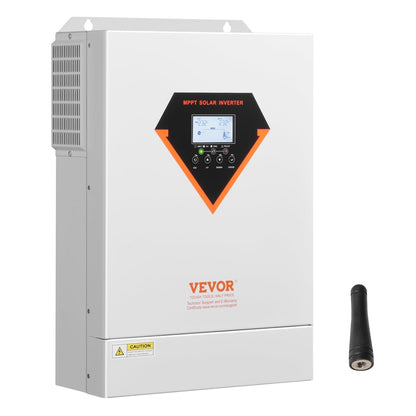 Hybride Omvormer Op Zonne-Energie – Zonne-Omvormer – Omvormerlader – MPPT Laadregelaar – Off-Grid Omvormer – 6 kW Zuivere Sinus – Geïntegreerde 120 A MPPT Voor 48 V Batterijen