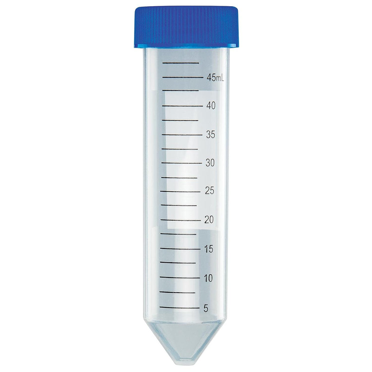 Centrifugebuis 50 mL 500 Stuks – Monsterbuis – Labbuis – Conische Buis – Laboratoriumbuis – Bedrukte Schaalverdeling 0,5 mL – Vast Bevestigde Blauwe Schroefdop