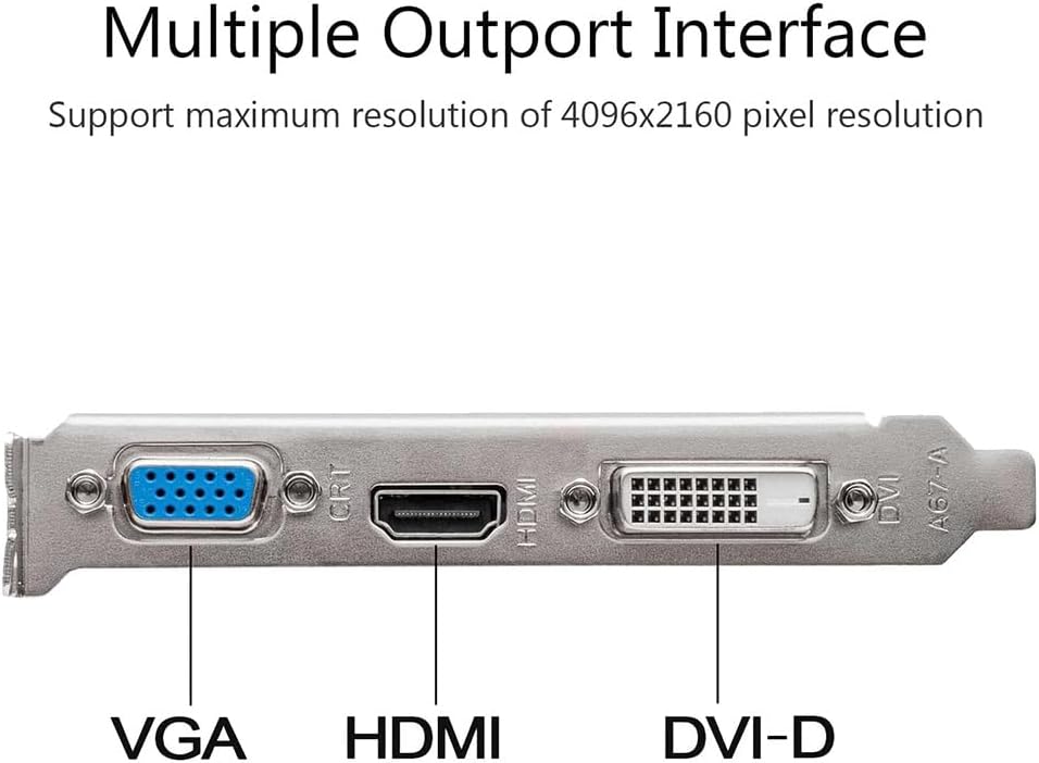 Radeon RX 550 Grafische kaart, 4GB GDDR5 128-bit, laag profiel, DisplayPort 1.4 HDMI DVI-D Dual Link, PCI Express 3.0 x8, Desktop Gaming grafische kaart voor pc, DirectX 12, Computer GPU