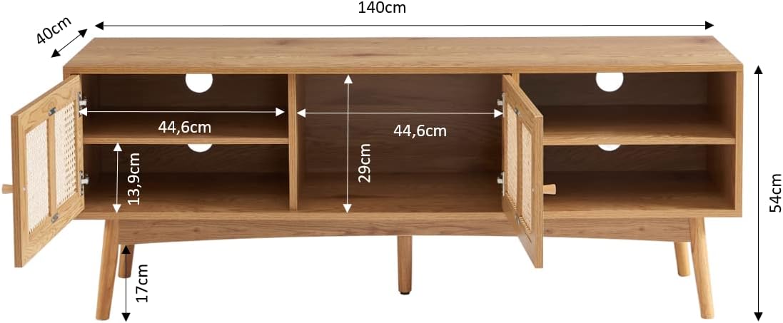 BAÏTA INES TV-sprei, 140 cm