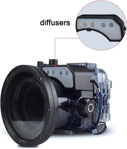 Sea frogs for RX100 VI 60m/195ft Sea frogs Underwater Camera Housing