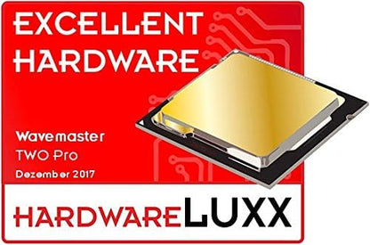 wavemaster TWO PRO stone gray – luidsprekersysteem (110 Watt) met Bluetooth streaming, digitale poorten en IR-afstandsbediening actieve boxen gebruik voor tv/tablet/smartphone, donkergrijs (66352)