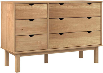 vidaXL Chest of drawers OTTA 111x43x73.5 cm solid pine wood, chest of drawers, storage cabinet, storage cabinet, cupboards, cupboards, storage cupboards