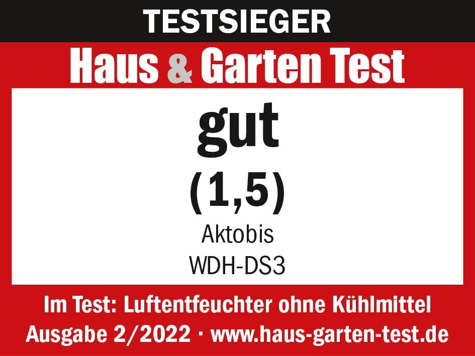 Aktobis Adsorptie-ontvochtiger WDH-DS3 zonder compressor, voor koude ruimtes met een ontvochtigingscapaciteit tot max. 10 liter/dag !