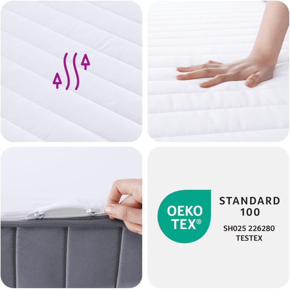 vidaXL Schuimmatras middelzacht 140x190 cm, tweepersoonsmatras, tweepersoons matras, matras schuimrubber, foam matras, matras schuim