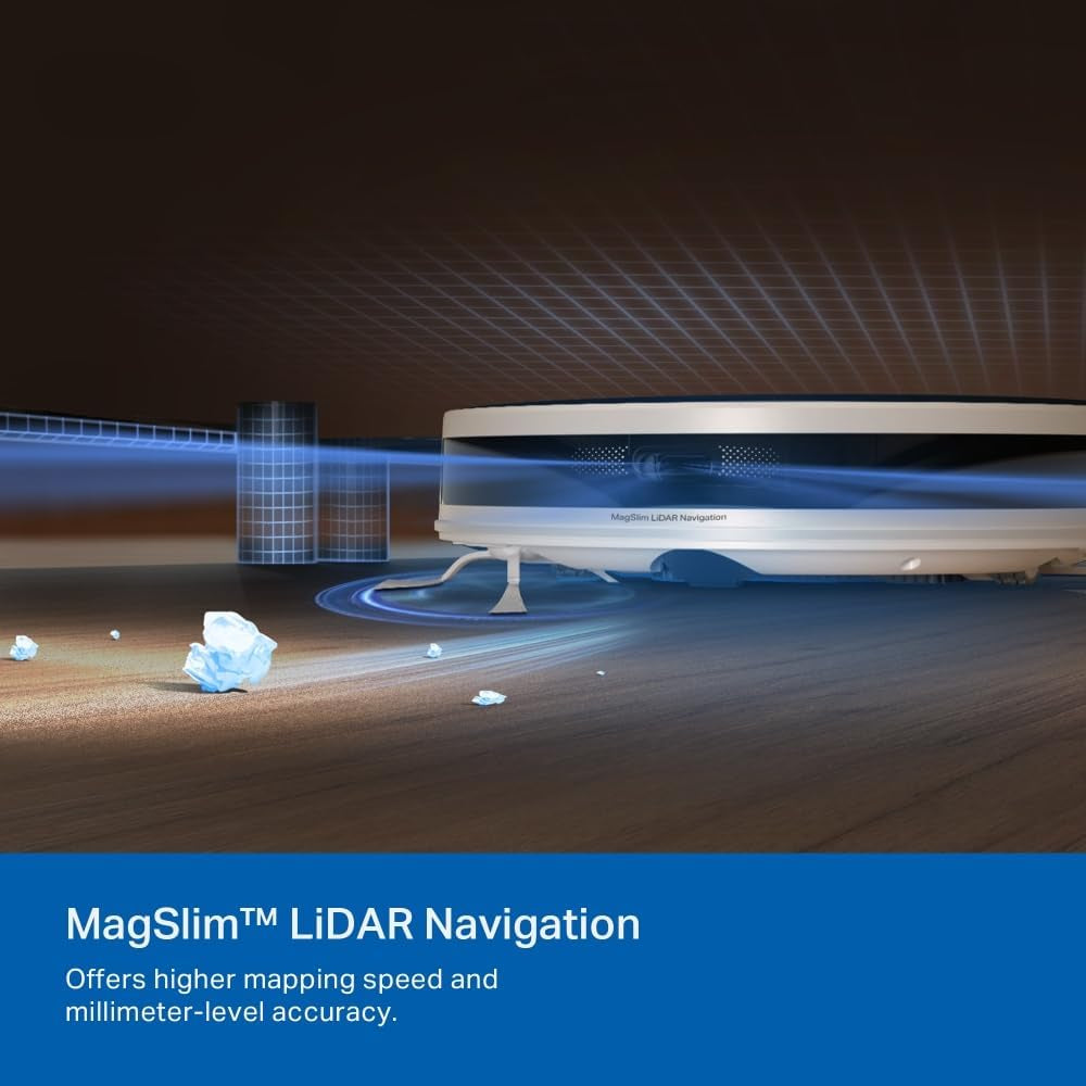 Robotstofzuiger – Stofzuigrobot – Automatische Stofzuiger – Dweilrobot – Zelfreinigende Robot – 5300 Pa Krachtige Zuigkracht – LiDAR Lasernavigatie Met Zelfledigend Station