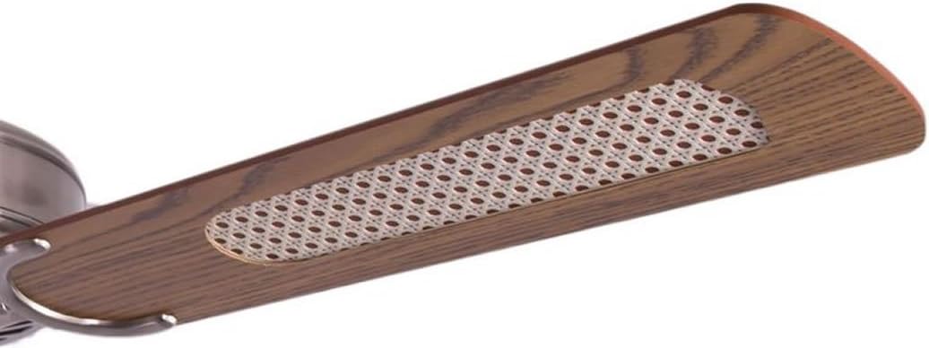 Pepeo Potkuri Plafondventilator zonder verlichting, oudzilver, eiken vleugels, 132 cm