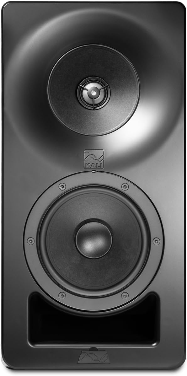 Kali Audio SM-5-C, passieve 3-weg studiomonitor (high-performance box, 5-inch woofer, 4-inch middentoner, 1-inch metalen dome-tweeter, professionele geluidsomvormer technologie), zwart