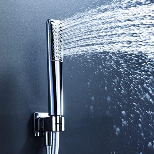 Thermostaat Doucheset – Douchekraan – Regendouche – Handdouche – Thermostaatkraan – Turbo Clean Systeem – Roestvrij Stalen Douchekop 30x20 cm