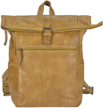 Bear Design Rolltop Backpack Pergola Ocher Yellow