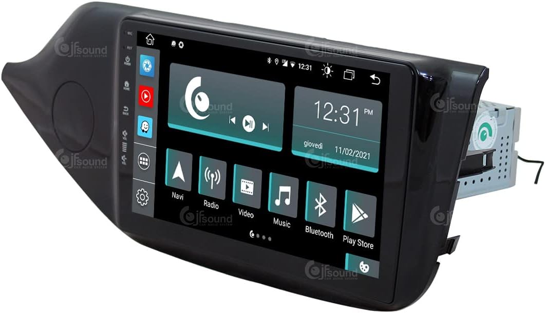 Specifieke autoradio voor Kia Ceed glanzend zwart van de 2012 met standaard camera Android GPS Bluetooth WiFi USB DAB+ Touchscreen 9" 8core Carplay AndroidAuto
