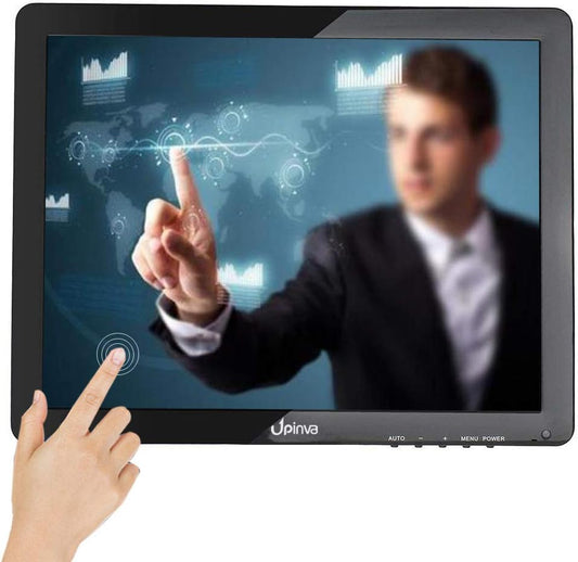 15 Inch Professioneel Capacitief Touchscreen Bewakingsdisplay – Monitor – CCTV-Monitor – Beveiligingsmonitor – PC-Monitor – 1024 x 768 Resolutie – HDMI/VGA/USB/AV/BNC Aansluitingen