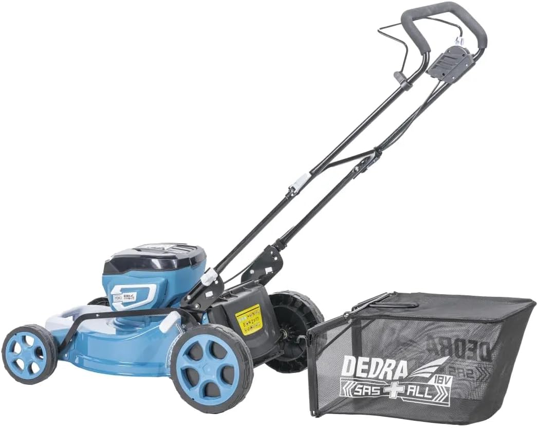 Accugrasmaaier – Elektrische grasmaaier – Draadloze maaimachine – Tuinmaaier – Batterij grasmaaier – Maaibreedte 46 cm – Automatische accu-omschakeling