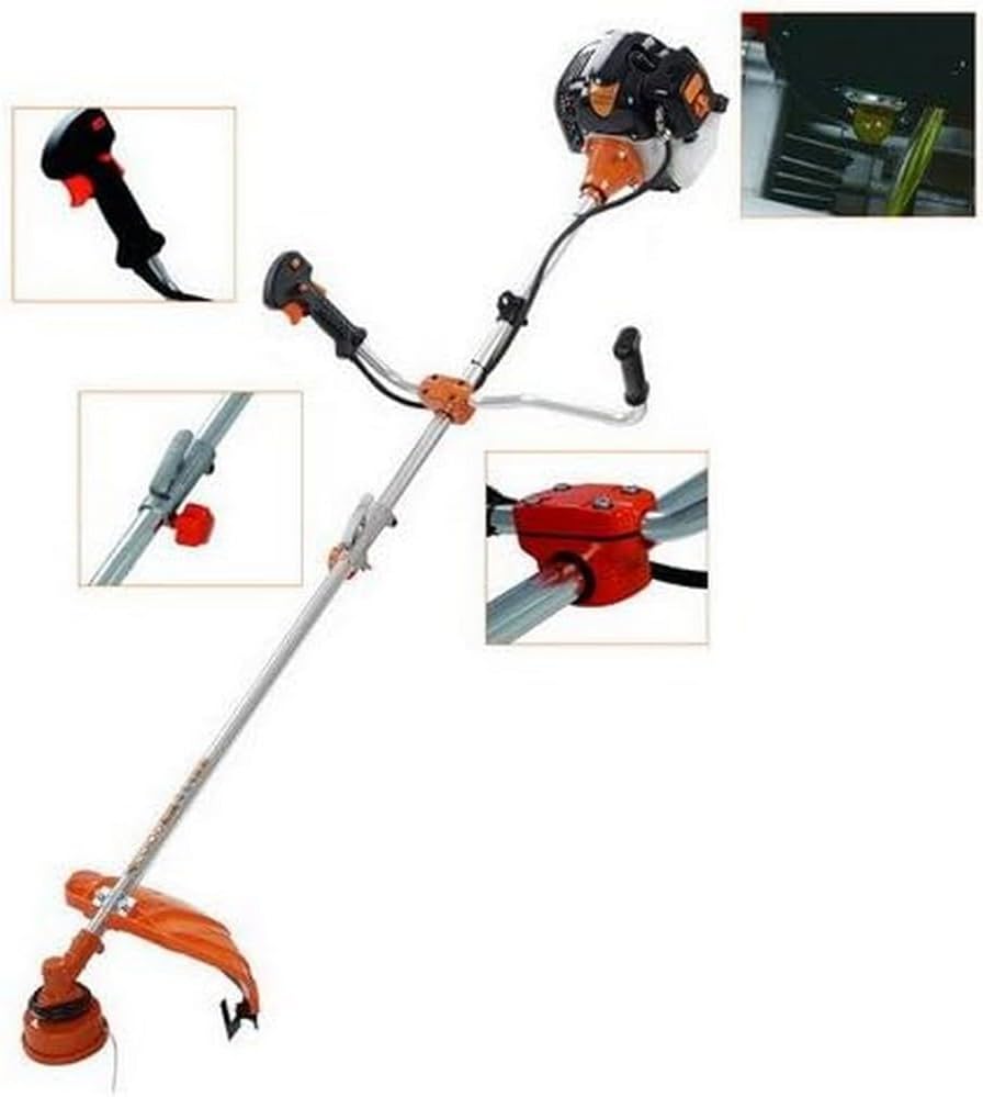 TIMBERPRO 2-in-1 bosmaaier 52 cc, maaier, grastrimmer met spoel + 3 messen