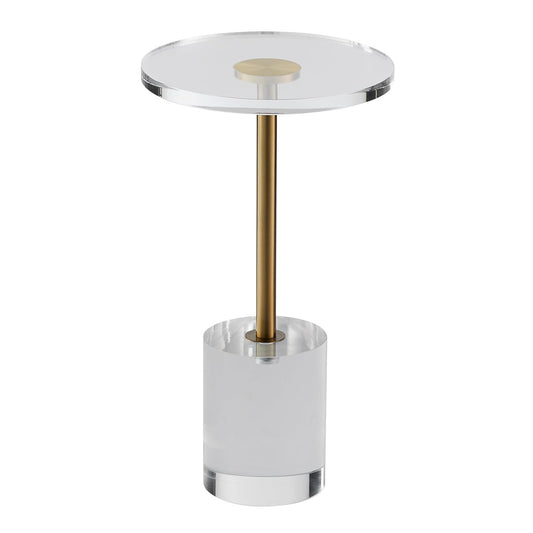 VEVOR Bijzettafel, rond, 302 x 543 mm, bankpunt van acryl, salontafel, maximale belasting 10 kg, nachtkastje, eenvoudige installatie, voor zaken binnen handbereik, woonkamer, slaapkamer, balkon,