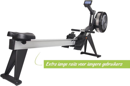 Roeitrainer – Roeimachine – Roeiapparaat – Hometrainer – Fitnessapparaat – Ergometer – Inklapbaar – Max. Belastbaar Gewicht 230 kg