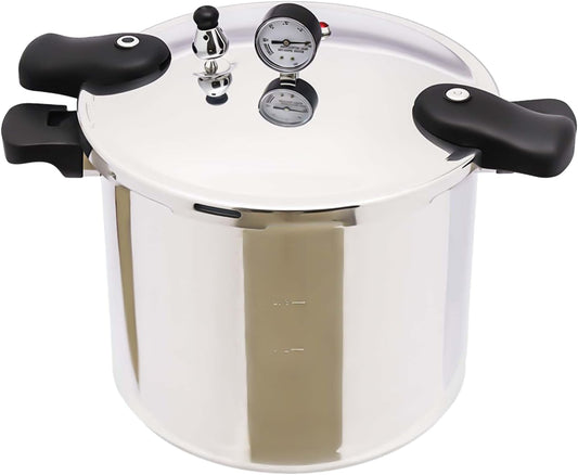 Drukpan – Snelkookpan – Paddestoelpan – Hogedrukpan – Aluminium Kookpan – 22 Liter Inhoud – 90 kPa Druk Veiligheidssystemen