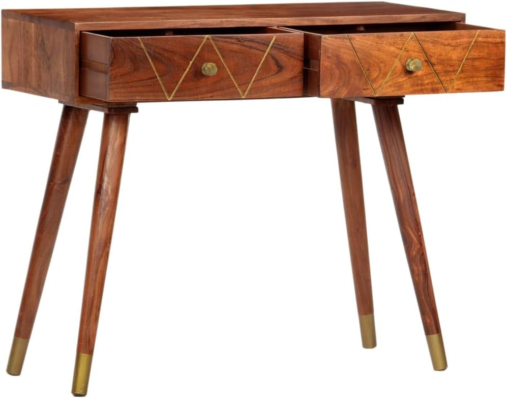vidaXL Wall table 90x35x76 cm solid acacia wood
