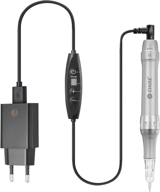 CHUSE C22 Rotary Microblading Machine Semi-Permanent Make-up Gun Wenkbrauwen Lippen Pen Beauty Device Kit (Machine C22)
