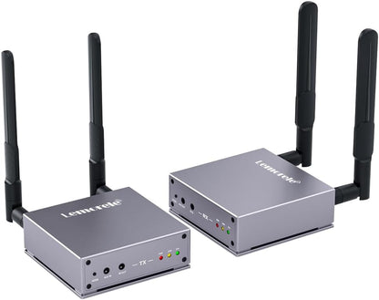 Lemorele 656FT/200M Draadloze HDMI Extender 1080P met HDMI LoopOut/IR 5G Streaming Video/Audio naar TV, Beamer, Monitor