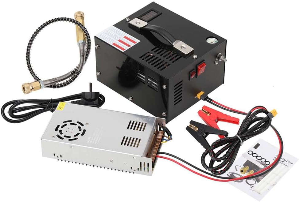 PCP Hogedrukluchtcompressor – Draagbare Compressor – Luchtpomp – Airsoft Compressor – Paintball Compressor – Compact & Krachtig – Max. 30 MPa Druk