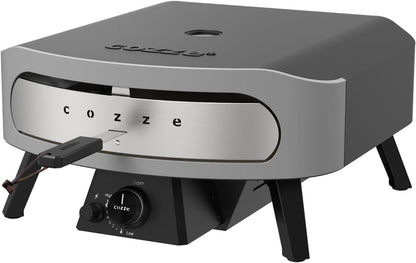 Cozze® | 17" CLASSIC Pizzaoven Gas 30mbar | Inclusief Cordierite Pizzasteen | Automatische Ontsteking | Thermometer | Grote Capaciteit