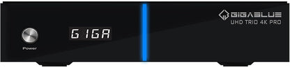 GigaBlue UHD Trio 4K PRO - 1x DVB-S2X MS + 1x DVB-C/T2 Receiver comb. sat., kabel/signaal T2, E2 Linux TV Smart TV Box, riprod. multimed, radio. PVR, 1200Mbps WiFi, HTS