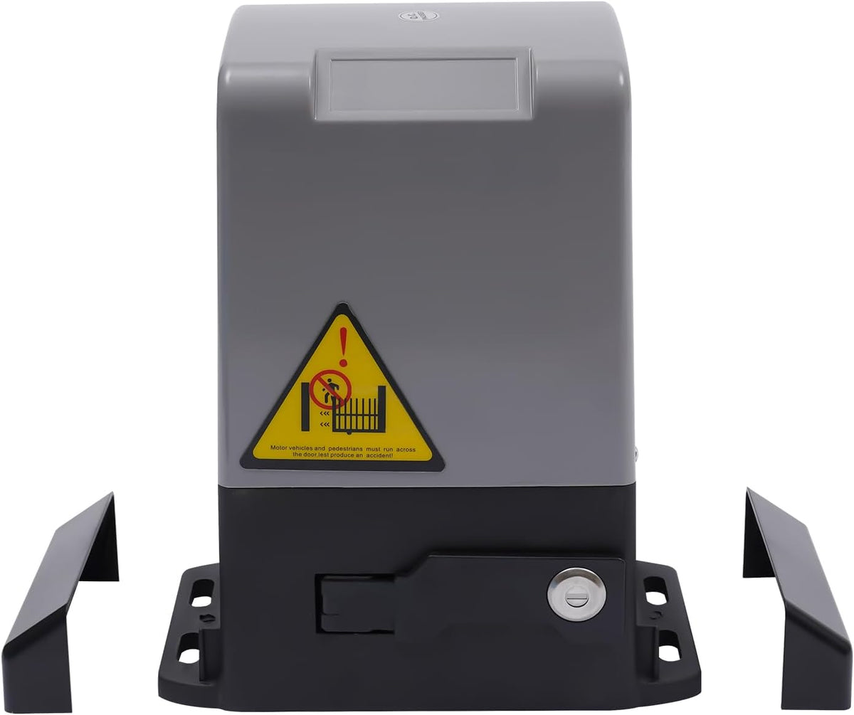 Deutopener, Sliding Gate Drive, 800 kg, 370 W, 220 V, Automatic Door Opener Motor with 2 Remote Controls and Keys, Garage Door Drive, Sliding Gate Drive Set (Sliding Gate Opener) - QUORE