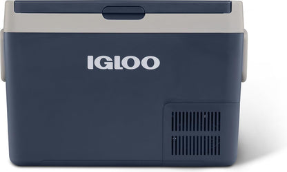 IGLOO ICF60 Draagbare compressor-koelbox, 59 liter, 12/24 V, 230 V, elektrische koelbox, -18 °C tot 20 °C, mini-koelkast, vriesbox voor camping, auto