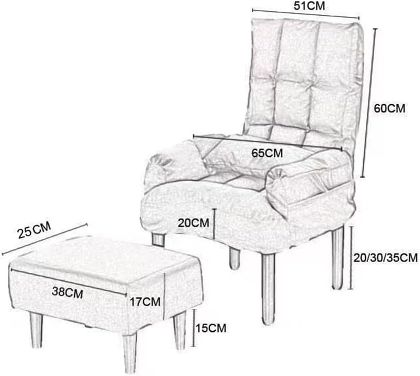Armchair Chair,Home Computer Chair, Backrest, Modern Dormitory, Office Chair,Balcony Swivel Armchair Stool Folding Armchair Pedal Chair,Leisure Single Armchair