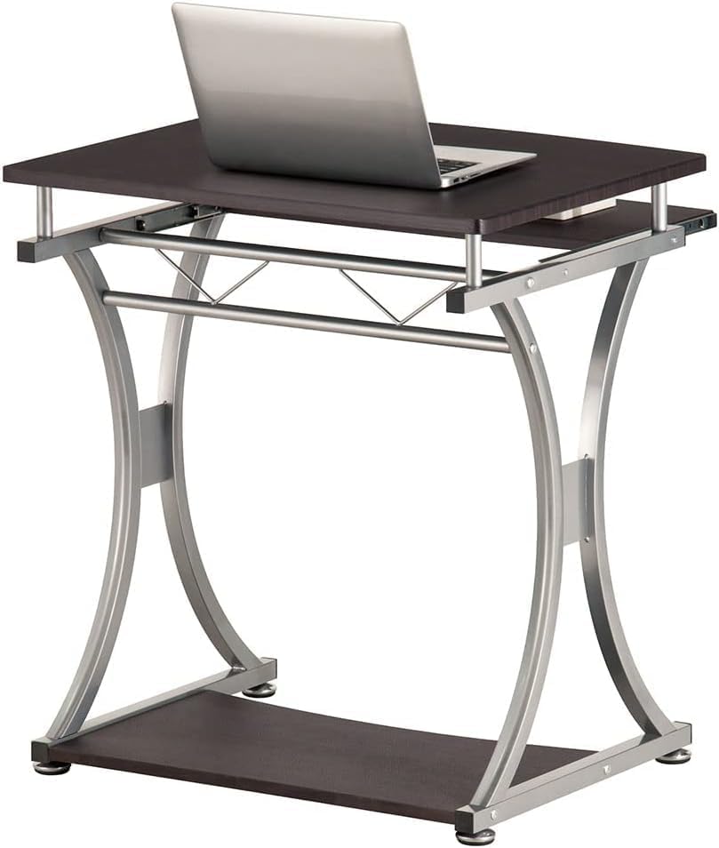Techly Compact pc-bureau met afneembare lade, grafietzwart (ICA-TB 328BK)