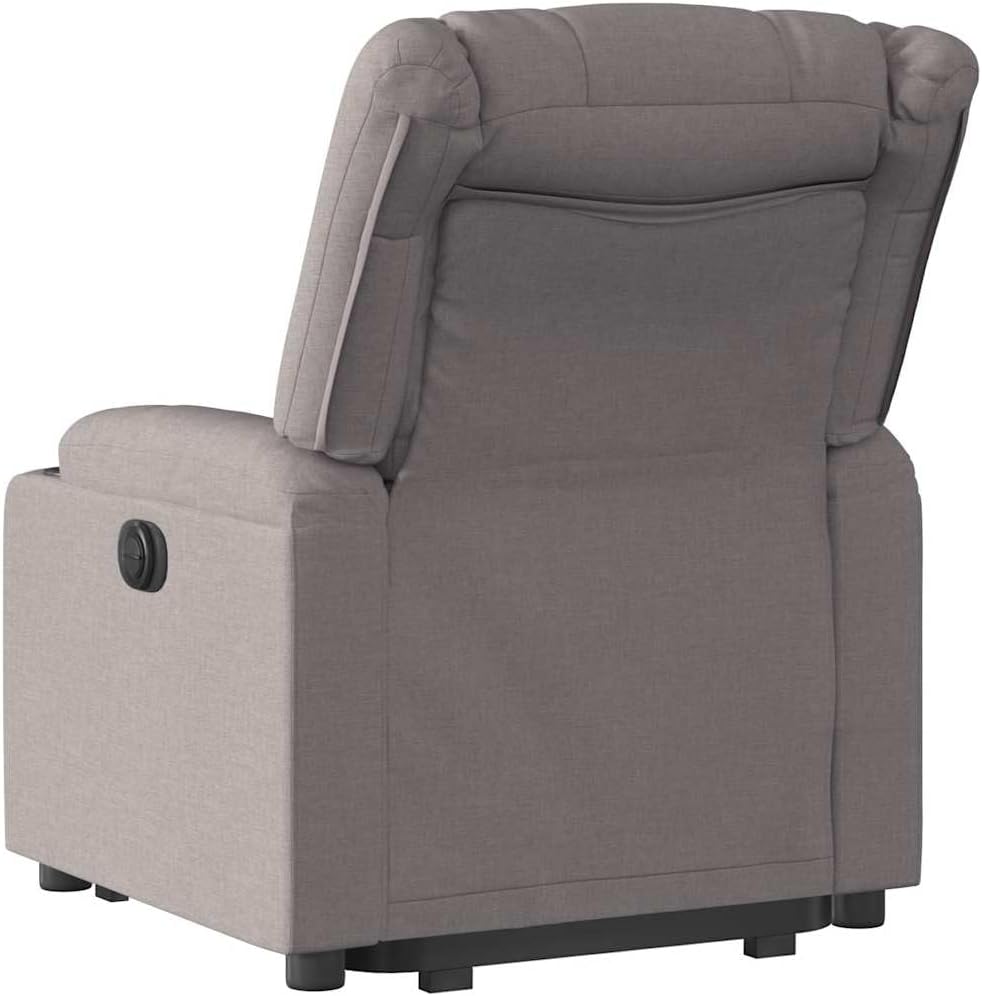 Relaxfauteuil – Elektrische Relaxstoel – Sta-op Stoel – TV Stoel – Verstelbare Fauteuil – Elektrisch Kantelbaar – Taupe Stof
