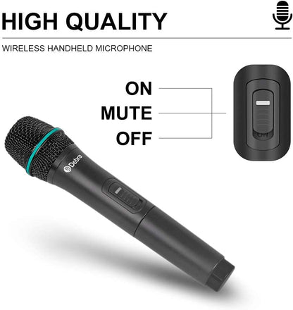 4-Kanaals Draadloze Microfoonset A-Frequentie – Draadloze Microfoons – Karaoke Microfoon – Zangmicrofoon – Microfoonsysteem – 4 Handheld Microfoons – UHF Signaal Met Ruisonderdrukking