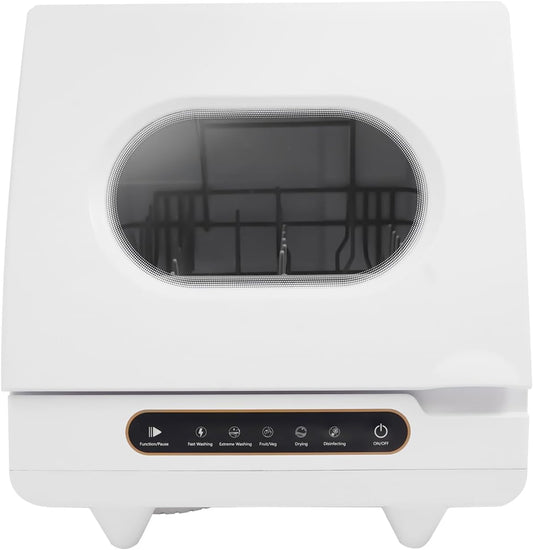 800 W mini-vaatwasser, tafelvaatwasser met Touch Control, enkele vaatwasser voor woningen, camping en campers, 5 l, 45 x 45 x 38 cm