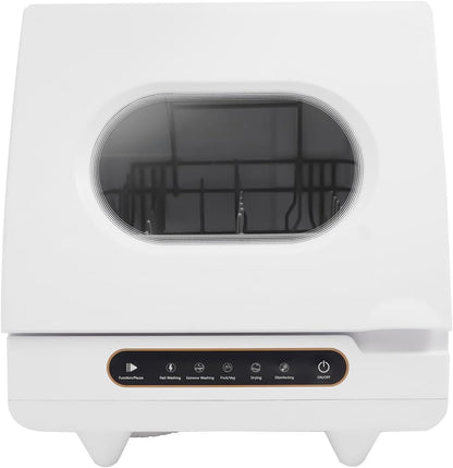 Mini Dishwasher with 5 Modes Table Dishwasher 800 W 5 L 55 dB Dishwasher Freestanding for Homes Motorhomes 45 x 45 x 38 cm