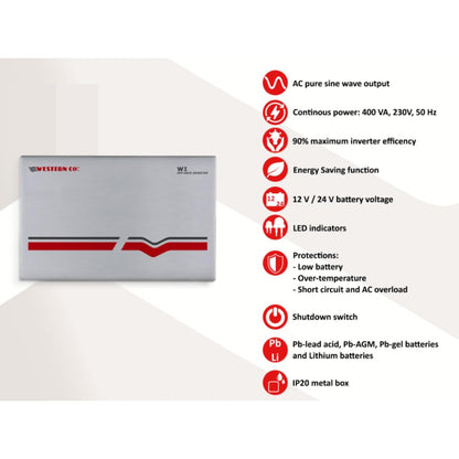 Wi400-12 Inverter 400 W 12 V DC / 230 V AC