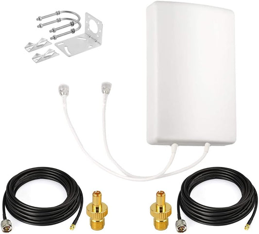 Directionele Mimo Paneelantennes WiFi 4G 2.4GHz 5.8GHz LTE 698-2700 MHz Hogere Gain 14dBi-Outdoor Externe Antennes-Routers Mobiele Antennes Compatibel voor Modems
