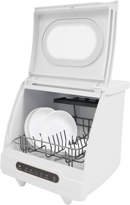 800 W mini-vaatwasser, tafelvaatwasser met Touch Control, enkele vaatwasser voor woningen, camping en campers, 5 l, 45 x 45 x 38 cm