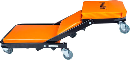 Pro-Lift Opvouwbare Z Creeper - 2-in-1 rollende opvouwbare auto klimplant & stoel - 40 inch verstelbare roller garagestoel neerleggen of zitten, 450 lbs capaciteit onder auto roller klimplant met 6