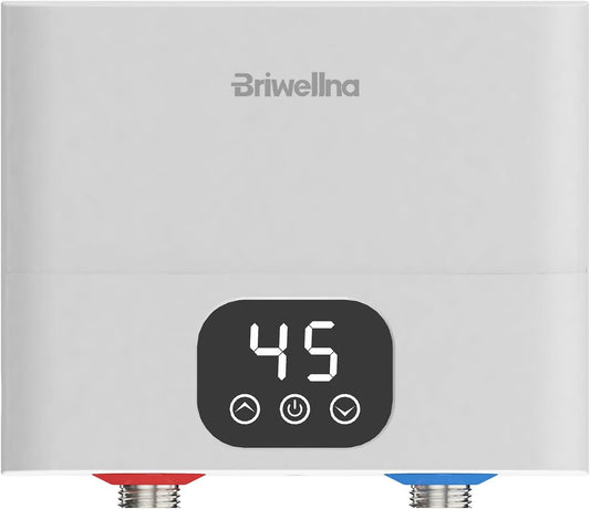 Elektrische instant doorstroomboiler, keuken, kleine boiler met led-temperatuurweergave, 220 V, 5500 W, voor keuken en badkamer
