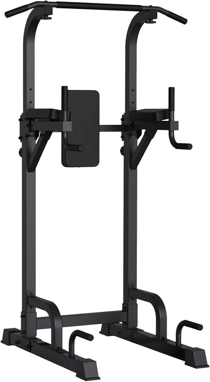 Pull Up Station - Dip Station - Dip Bars - Multifunctioneel - Instelbaar - Power Tower Fitness Station - Pull Up Bars - voor Huis - Gym -Krachttraining Apparatuur - 68.4 x 100 x  218 cm - Zwart