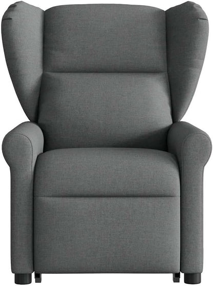 Relaxfauteuil – Elektrische Relaxstoel – Sta-op Stoel – TV Stoel – Draaifauteuil – Elektrische Verstelbare Rugleuning – Sta-op Hulp – Donkergrijze Stoffen Bekleding